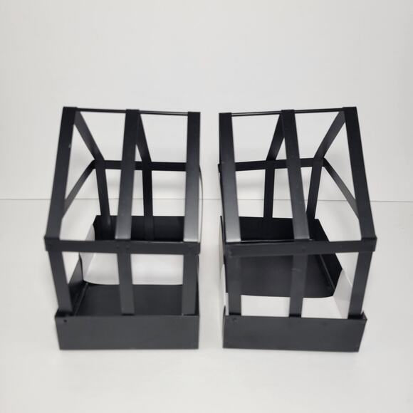 2 Glassless Metal House Shaped Plant Stand Terrarium - NEW - Picture 3 of 5